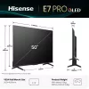 Hisense 50E77Q PRO Smart TV QLED 127 cm (50 polegadas), 4K Ultra HD, 144 Hz, triplo sintonizador, Dolby Vision, HDR10+, Wi-Fi, preto