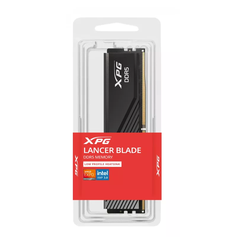 DIMM 32 GB DDR5-6400 (2x 16 GB) Dual-Kit, memória RAM preto, AX5U6400C3216G-DTLABBK, XPG Lancer Blade, INTEL XMP, AMD EXPO