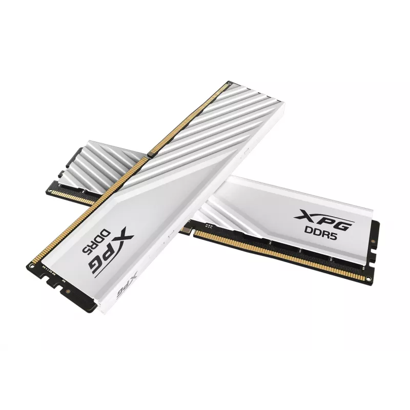 DIMM 16 GB DDR5-6400, memória RAM branco, AX5U6400C3216G-SLABWH, XPG Lancer Blade, INTEL XMP, AMD EXPO