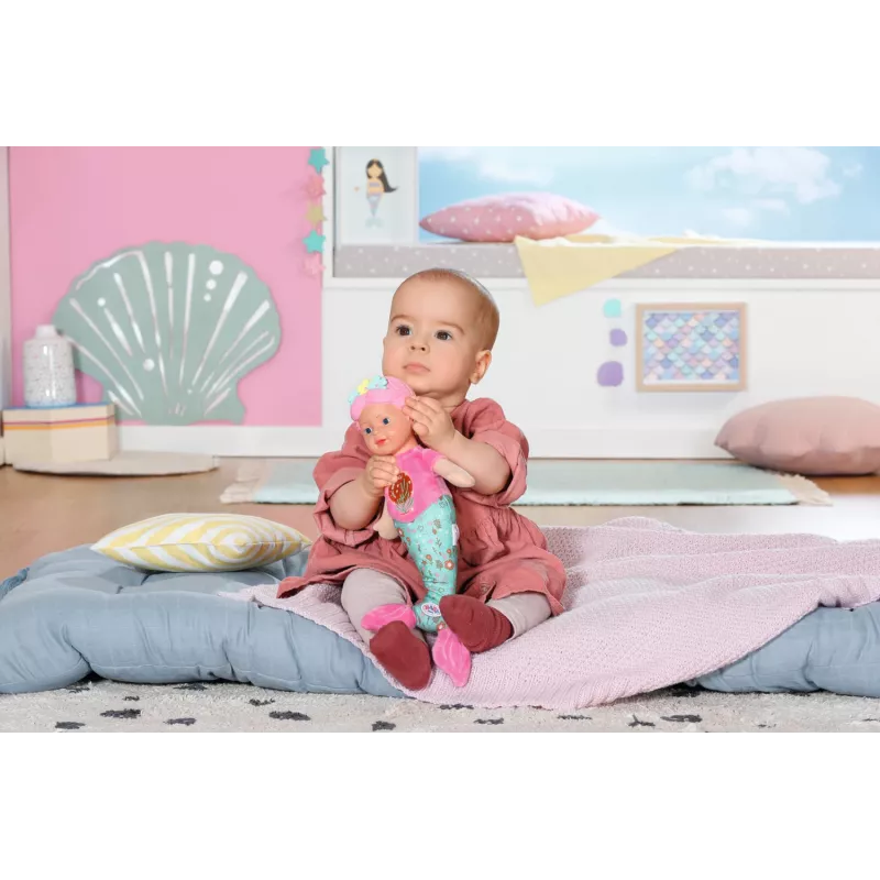 Boneca bebé BABY born Sereia 33 cm lavável multicolor