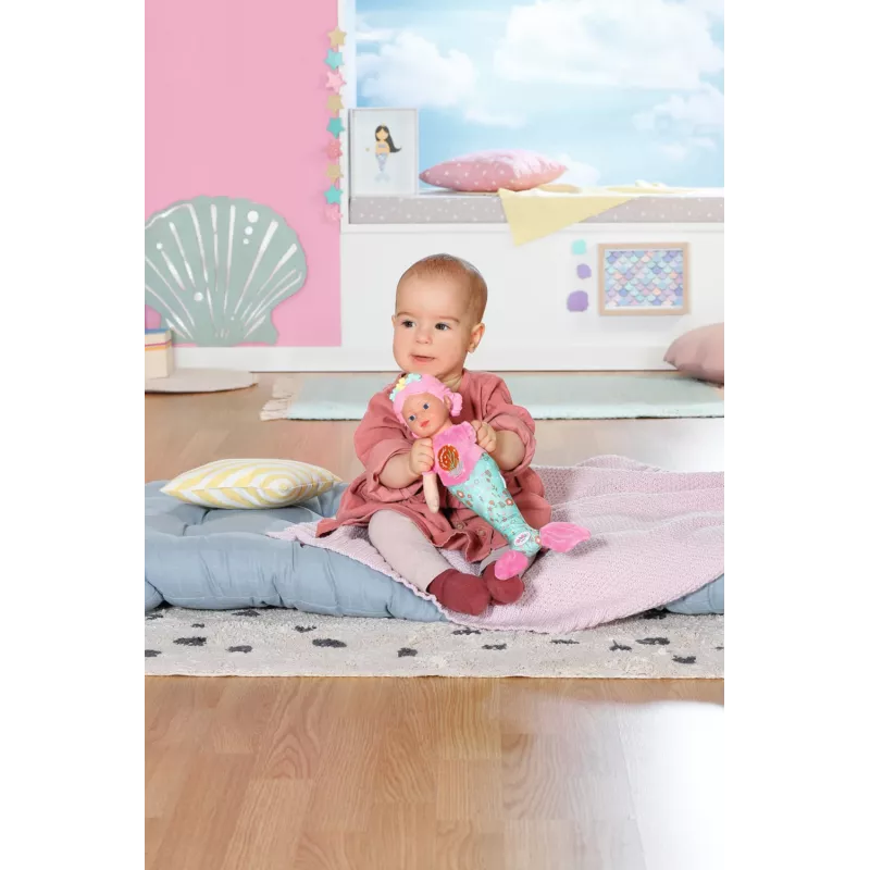 Boneca bebé BABY born Sereia 33 cm lavável multicolor