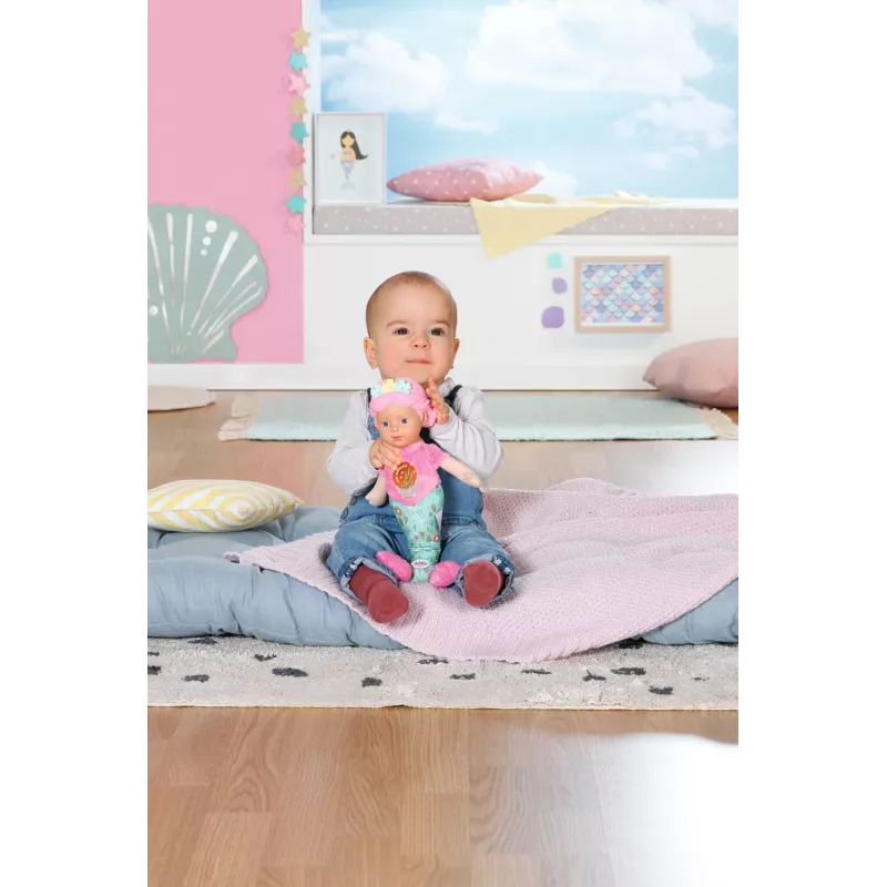 Boneca bebé BABY born Sereia 33 cm lavável multicolor