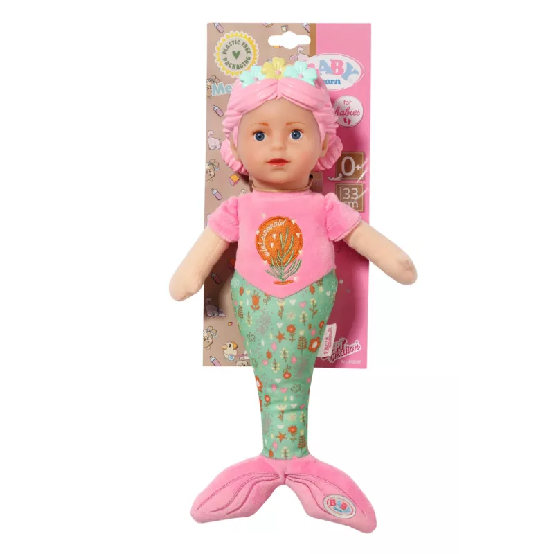 Boneca bebé BABY born Sereia 33 cm lavável multicolor