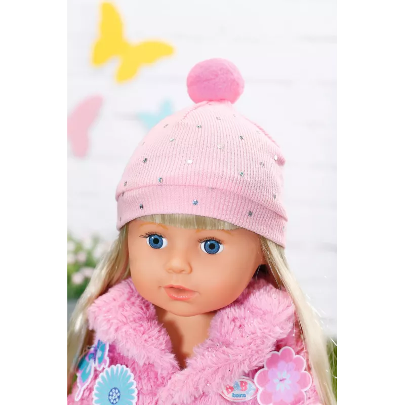Conjunto de roupa para boneca BABY born Conjunto de casaco rosa 43 cm dobrável