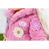 Conjunto de roupa para boneca BABY born Conjunto de casaco rosa 43 cm dobrável