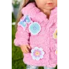 Conjunto de roupa para boneca BABY born Conjunto de casaco rosa 43 cm dobrável