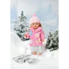 Conjunto de roupa para boneca BABY born Conjunto de casaco rosa 43 cm dobrável