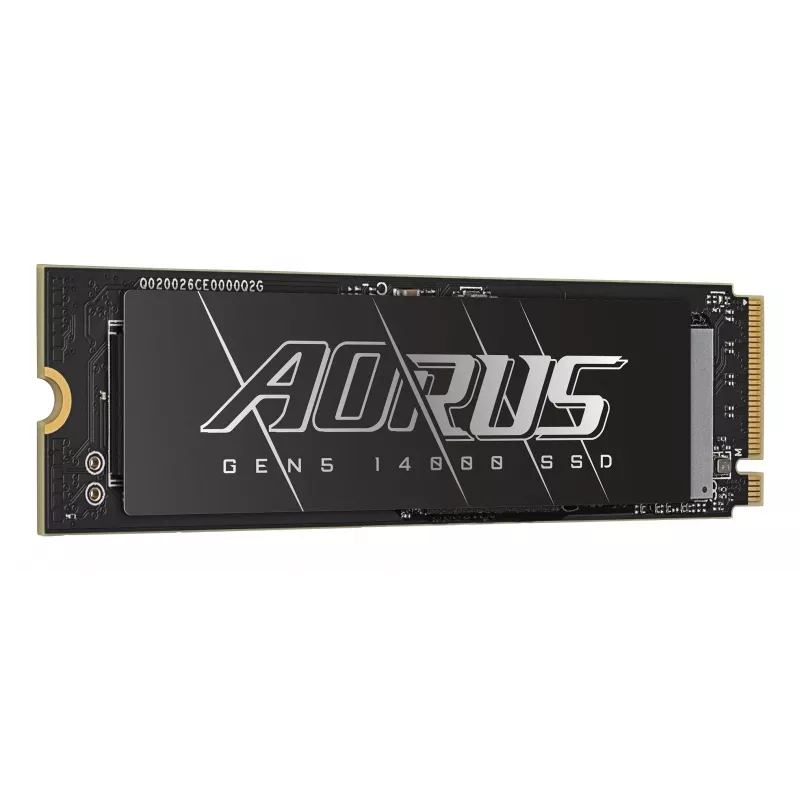 SSD M.2 NVMe GIGABYTE AORUS Gen5 14000 — 4 TB, PCIe 5.0, leitura 14100 MB/s, escrita 12600 MB/s