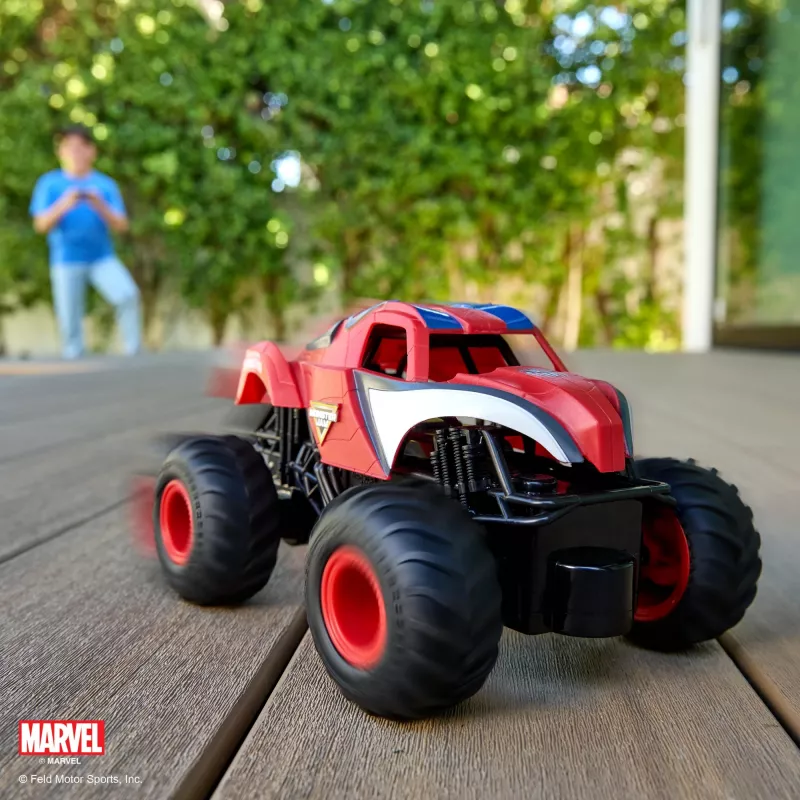 Monster Jam, Marvel The Amazing Spider-Man carro monstro RC, escala 1:24, brinquedo para rapazes e raparigas a partir dos 4 anos