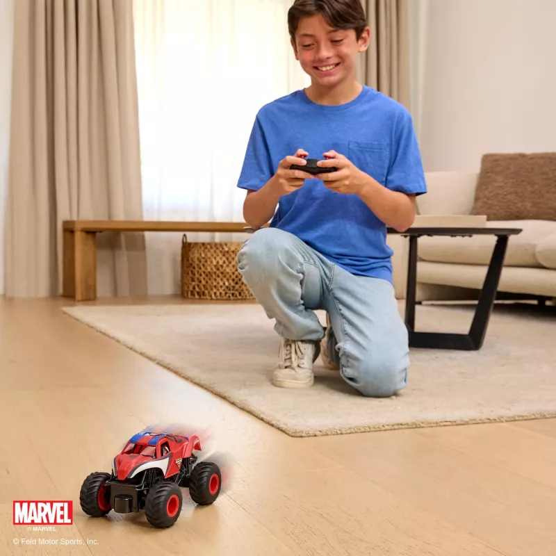 Monster Jam, Marvel The Amazing Spider-Man carro monstro RC, escala 1:24, brinquedo para rapazes e raparigas a partir dos 4 anos