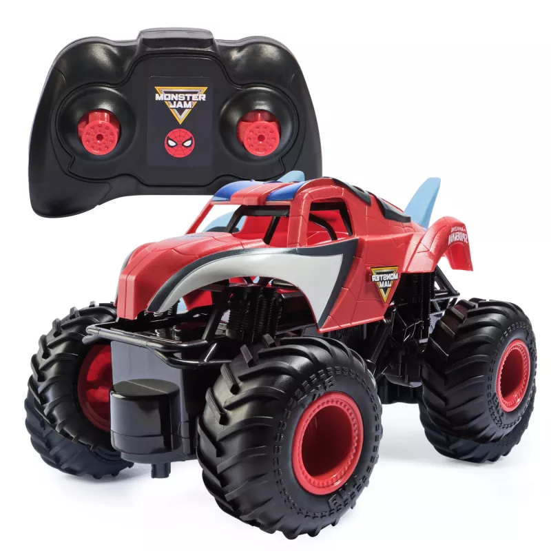 Monster Jam, Marvel The Amazing Spider-Man carro monstro RC, escala 1:24, brinquedo para rapazes e raparigas a partir dos 4 anos
