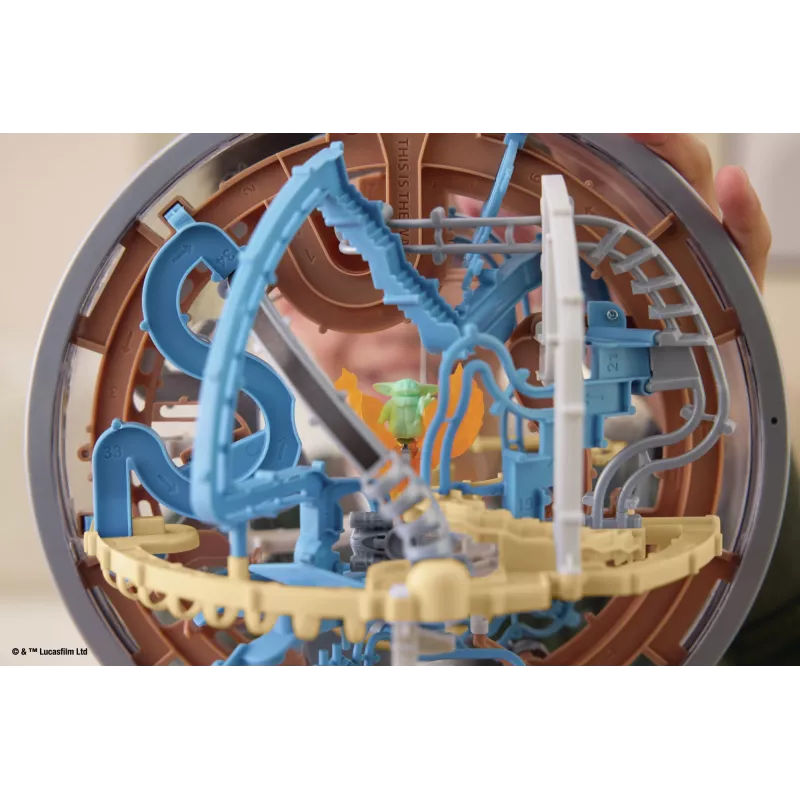 Jogo de destreza labirinto 3D Spin Master Perplexus Star Wars The Mandalorian – labirinto de movimento de mão