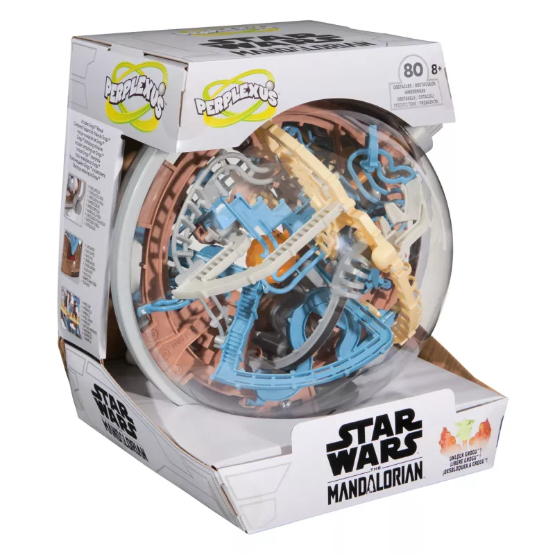 Jogo de destreza labirinto 3D Spin Master Perplexus Star Wars The Mandalorian – labirinto de movimento de mão