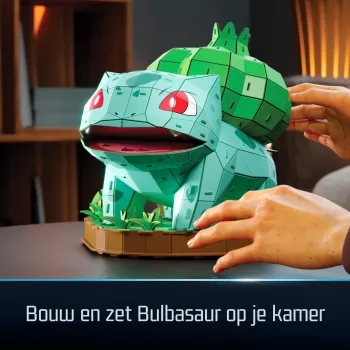 4D Build, kit de montagem de modelo 3D Pokémon Bulbasaur, figura Pokémon, coleção Kanto Primeiro Parceiro, decoração de secretária, 195 peças, a partir dos 12 anos