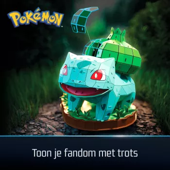 4D Build, kit de montagem de modelo 3D Pokémon Bulbasaur, figura Pokémon, coleção Kanto Primeiro Parceiro, decoração de secretária, 195 peças, a partir dos 12 anos