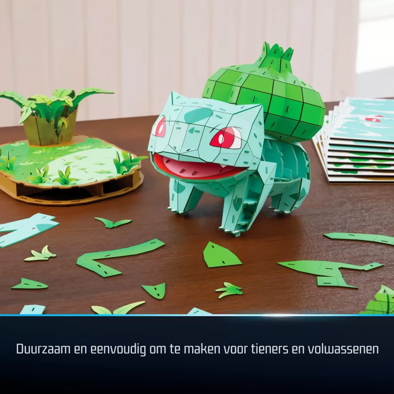 Spin Master 4D Build Pokémon Bulbasaur kit de modelismo 3D 6075062, a partir dos 12 anos