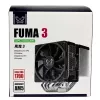 Scythe Fuma 3 SCFM-3000 cooler de ar para CPU, torre dupla, 120 mm, 114,89 m³/h, 300-1500 rpm, preto