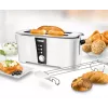 Torradeira Unold Design Dual 4 fatias 1350 W preto branco