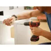 Berbequim de punho de pistola Black & Decker BDCDD12-QW, sem chave, 1,5 Ah
