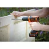 Berbequim de punho de pistola Black & Decker BDCDD12-QW, sem chave, 1,5 Ah