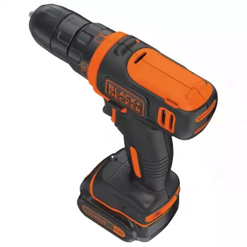 Berbequim de punho de pistola Black & Decker BDCDD12-QW, sem chave, 1,5 Ah