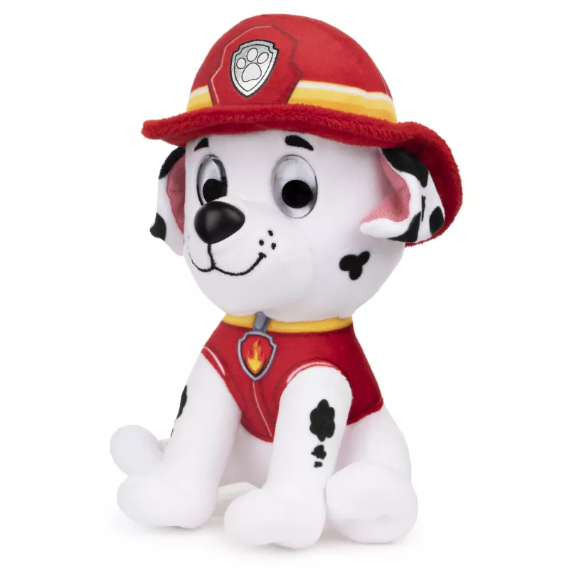 PAW Patrol GUND peluche oficial Marshall em uniforme de bombeiro de assinatura, peluche para crianças a partir de 1 ano, 15 cm