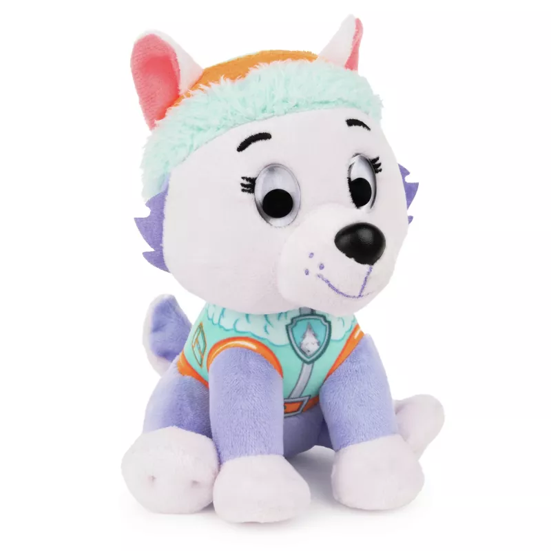 PAW Patrol GUND Peluche oficial Everest com o uniforme Signature Snow Rescue, peluche para crianças a partir de 1 ano, 15 cm