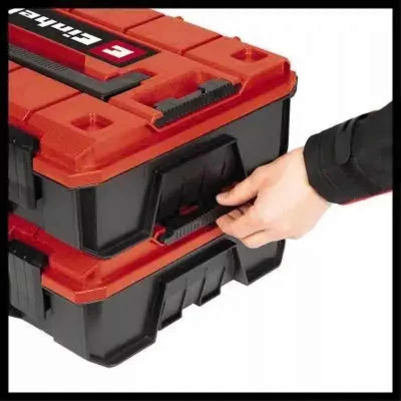 Caixa de peças pequenas Einhell E-Case S-F Polipropileno Preto Vermelho 42x28x9,5 cm
