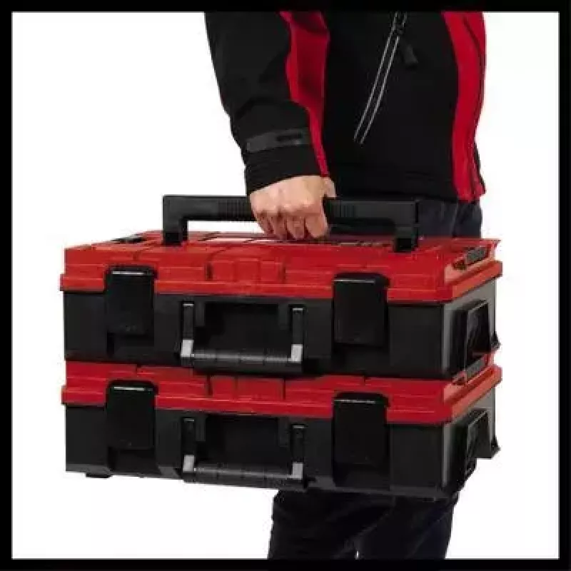 Caixa de peças pequenas Einhell E-Case S-F Polipropileno Preto Vermelho 42x28x9,5 cm