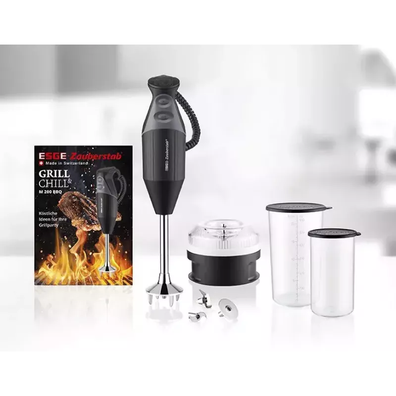 ESGE M 200 BBQ 10 L Varinha mágica 200 W Preto, Cromado