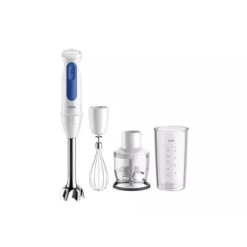 Batedeira Braun Household MultiQuick 3 MQ30202M, 900 W, branco/azul, com picadora e batedor de varas
