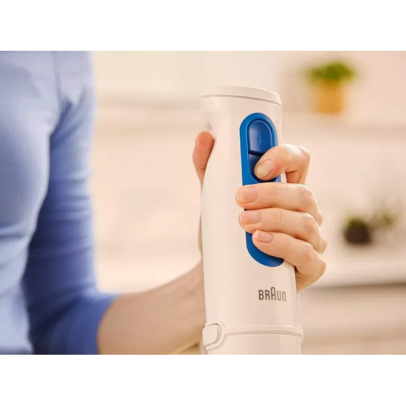 Batedeira Braun Household MultiQuick 3 MQ30202M, 900 W, branco/azul, com picadora e batedor de varas