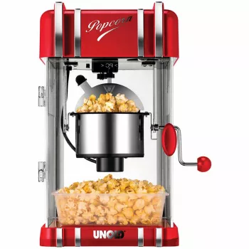 Unold 48535 Máquina de pipocas Vermelho, Prateado 300 W