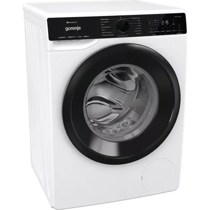 Gorenje WPNA94A1TS máquina de lavar roupa de carga frontal 9 kg, 1400 rpm, ConnectLife Wi-Fi, branco/preto