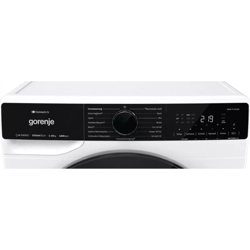 Gorenje WPNA14A3TS Máquina de lavar roupa Carga frontal 10 kg 1400 rpm Branco
