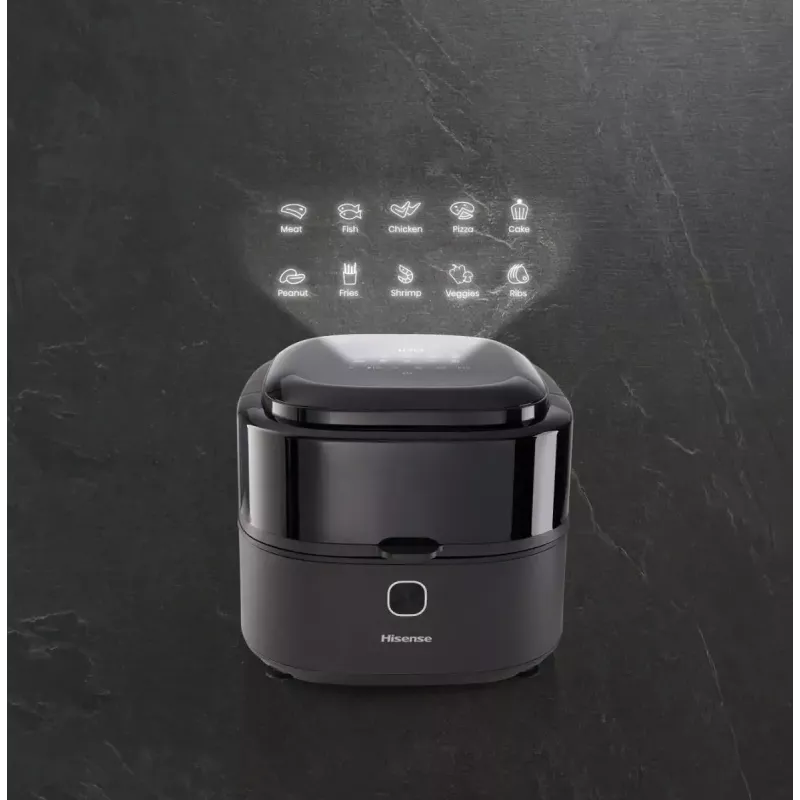 Hisense HAF1350DR Single 6,7 L Máquina de fritar a ar quente 1350 W Preto