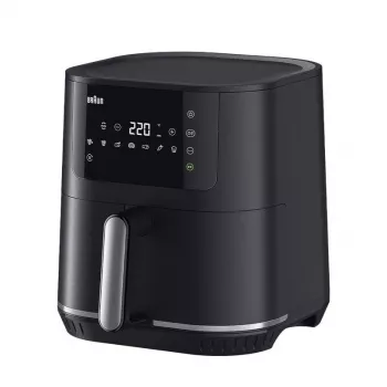 Máquina de fritar a ar quente Braun Household MultiFry 5 HF5030 — 1700 W, cesto de 6,0 l, preto/prateado