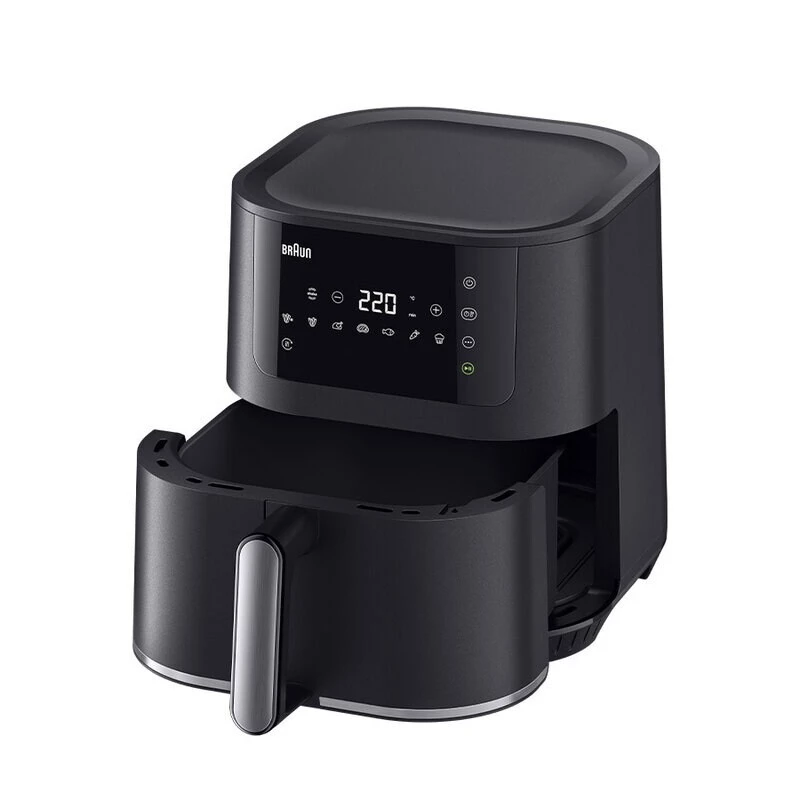 Máquina de fritar a ar quente Braun Household MultiFry 5 HF5030 — 1700 W, cesto de 6,0 l, preto/prateado