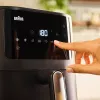 Máquina de fritar a ar quente Braun Household MultiFry 5 HF5030 — 1700 W, cesto de 6,0 l, preto/prateado