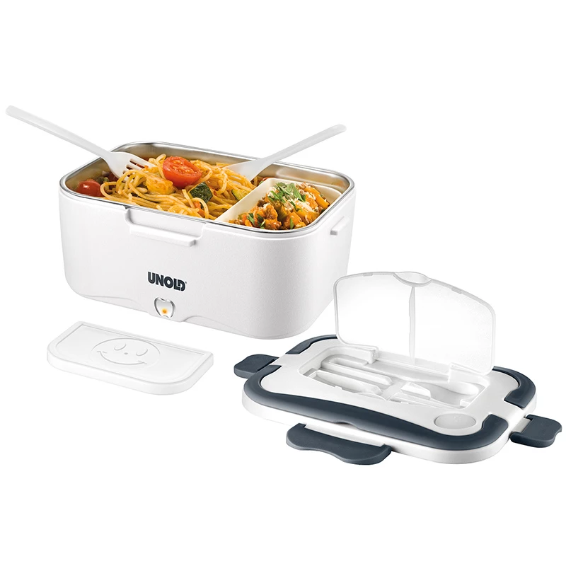 Unold 58850 marmita elétrica de 1,5 l, recipiente em aço inoxidável, branca