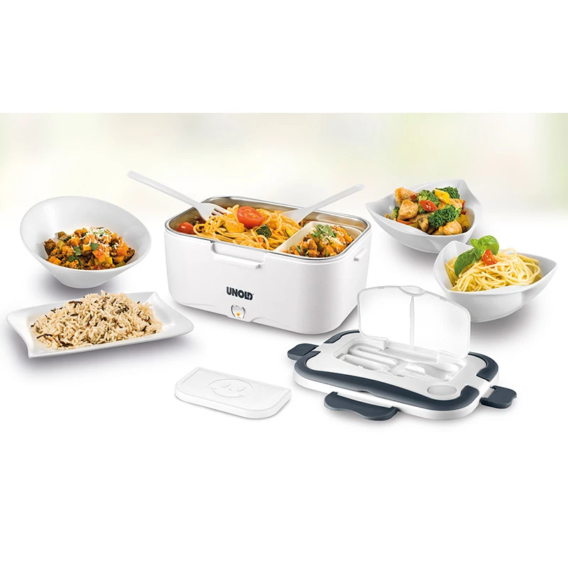 Unold 58850 marmita elétrica de 1,5 l, recipiente em aço inoxidável, branca