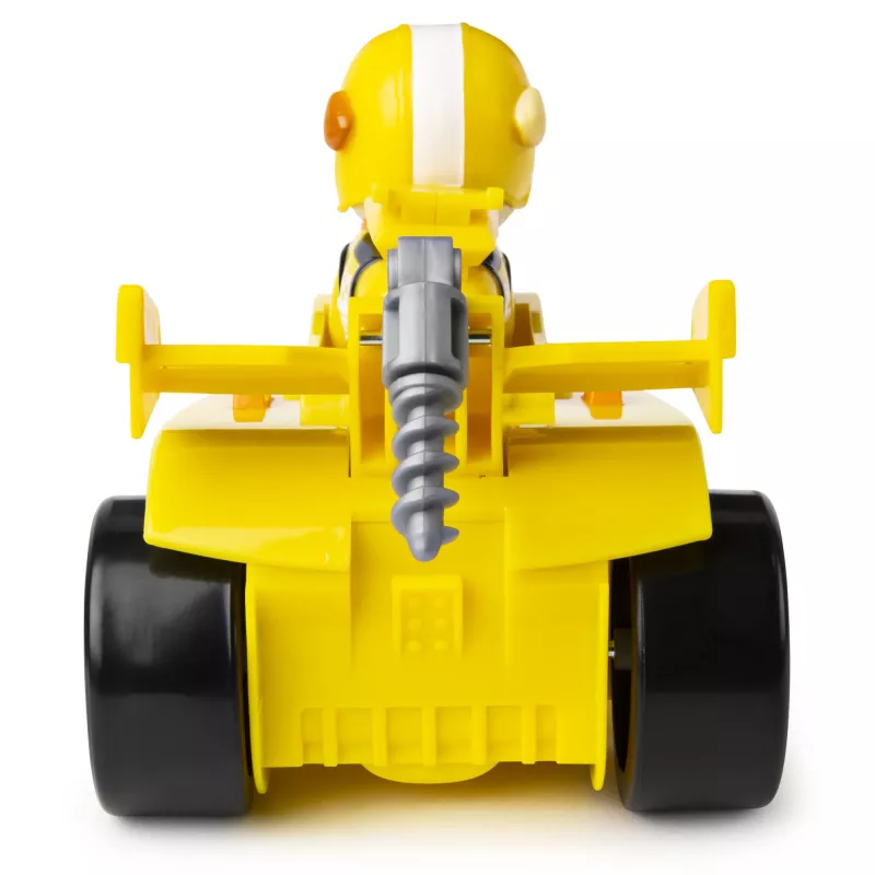 PAW Patrol , Ready, Race, Rescue Veículo Rubble’s Race & Go Deluxe com som, para crianças a partir de 3 anos