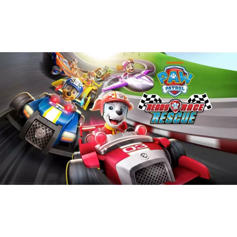 PAW Patrol , Ready, Race, Rescue Veículo Rubble’s Race & Go Deluxe com som, para crianças a partir de 3 anos