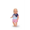 Pijama curto de unicórnio BABY born 43cm roupa de noite para boneca