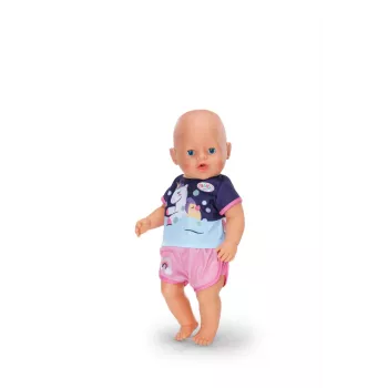 Pijama curto de unicórnio BABY born 43cm roupa de noite para boneca