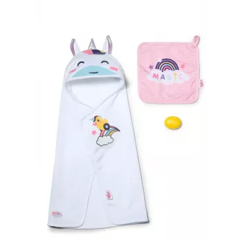 Conjunto de toalha com capuz BABY born conjunto de banho para boneca
