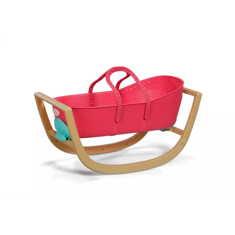 Berço para bonecas zapf creation BABY born 3-in-1 Pinplay — mobiliário para bonecas, berço/cama/saco de transporte convertível