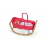 Berço para bonecas zapf creation BABY born 3-in-1 Pinplay — mobiliário para bonecas, berço/cama/saco de transporte convertível