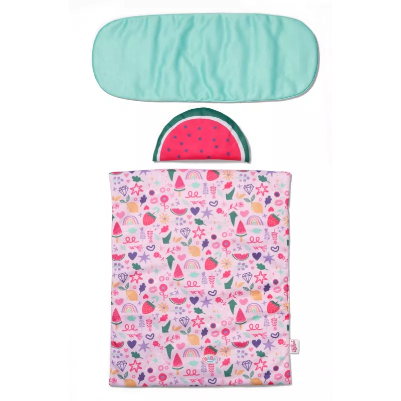 Berço para bonecas zapf creation BABY born 3-in-1 Pinplay — mobiliário para bonecas, berço/cama/saco de transporte convertível