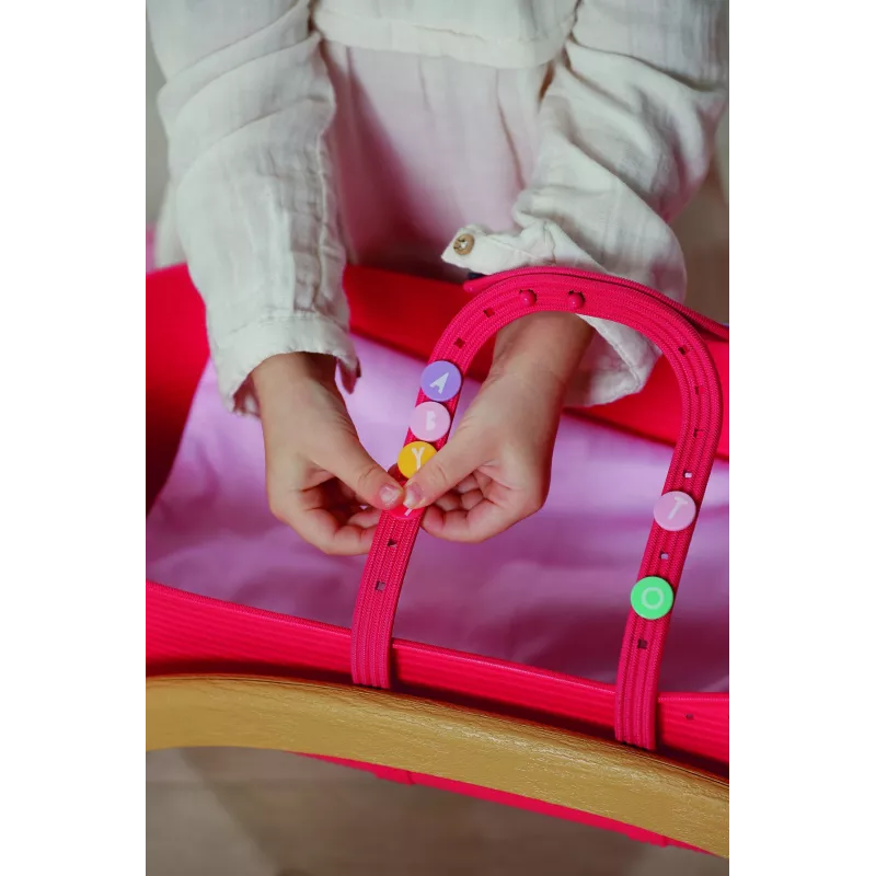 Berço para bonecas zapf creation BABY born 3-in-1 Pinplay — mobiliário para bonecas, berço/cama/saco de transporte convertível